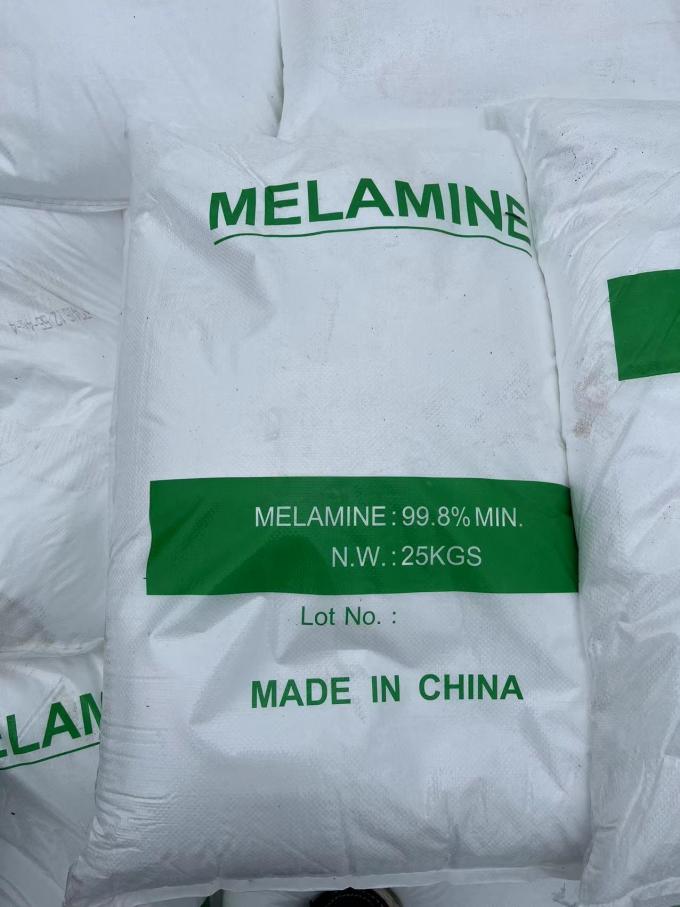 Aseguramiento de la calidad al por mayor Polvo blanco 99,8% Materia prima química Melamina 0