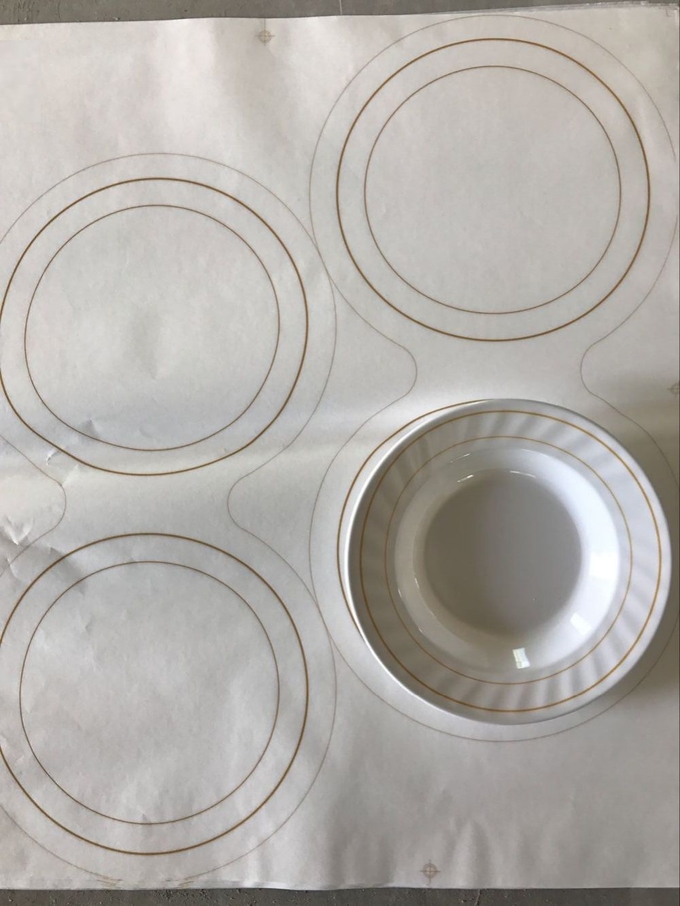Papel de melamina decorativo para vajilla para placas de melamina 0