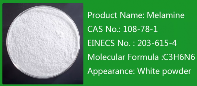 MSDS certificó el polvo blanco de la melamina de la pureza 99,8% 99,5% 0