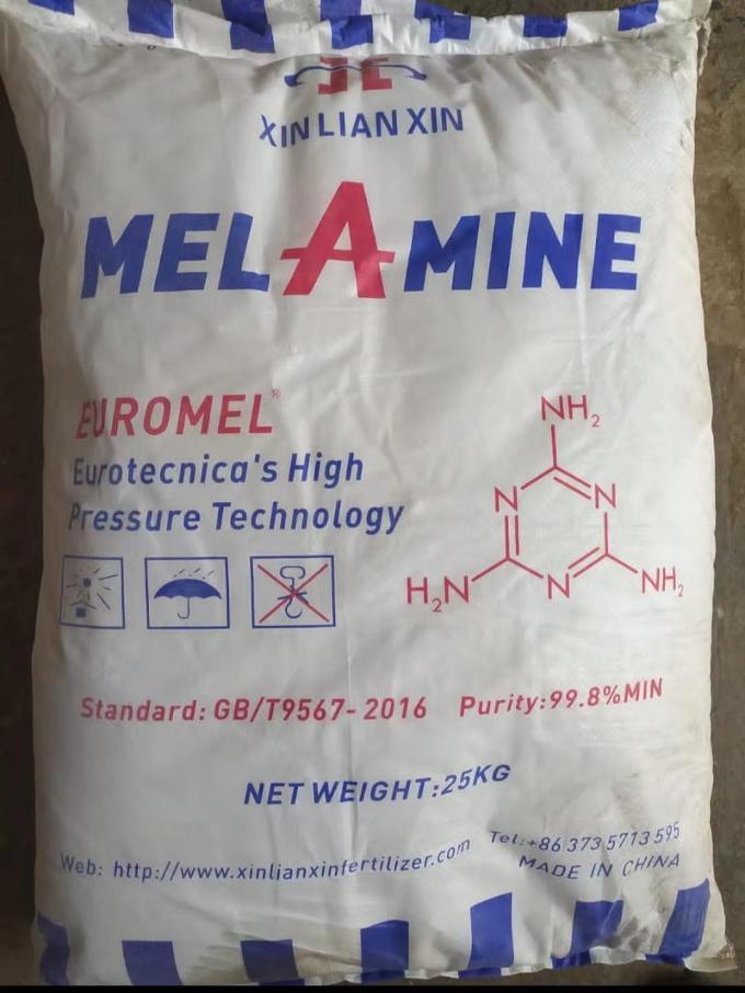 99,5% Min Pure Melamine Powder Cas 108-78-1/94977-27-2 para MF/SMF 5