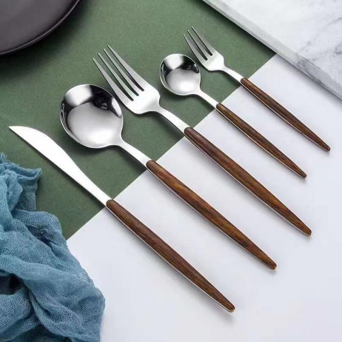 Palillos amistosos Kit For Restaurant Home del cuchillo de la bifurcación de la cuchara del servicio de mesa de la melamina de Eco 3