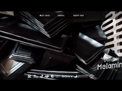 Pequeña placa de la salsa con la etiqueta modificada para requisitos particulares usando polvo de la resina de formaldehído de urea