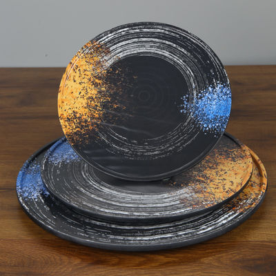 Un buen precio. Diverso tamaño de la acción redonda del plato de la melamina del sushi de la placa de la melamina disponible en línea