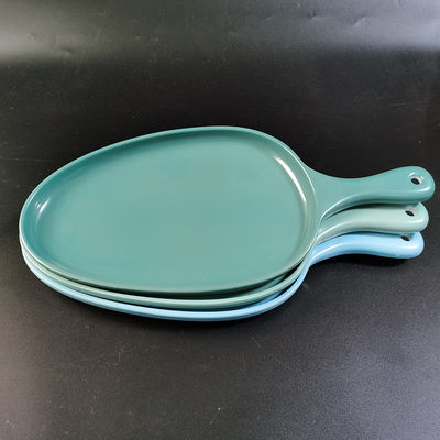 Un buen precio. Plato azul de melamina de colores estable y con bajo ruido para escuelas u hoteles en línea