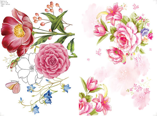 Un buen precio. Papel decal impreso con patrón personalizable para vajilla de melamina con tamaño 59*44CM en línea