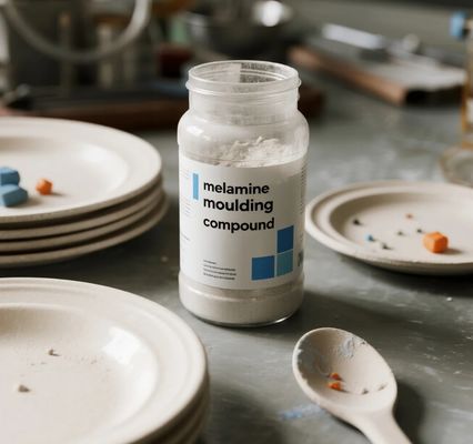 Un buen precio. Polvo compuesto de melamina 99,8 % Materia prima de primera calidad para vajilla de melamina en línea