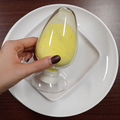 Un buen precio. Amarillo, polvo de moldeo de melamina de pureza del 70% con pequeñas cantidades de aditivos de uso especial para vajilla de melamina en línea