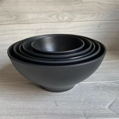 Un buen precio. 100% Foor Grade Color Negro Melamina Conjunto de Cuencos de Servicio Desechables para Hotel en línea