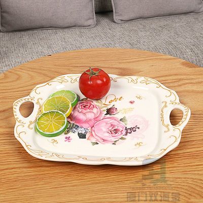 Un buen precio. bandeja de melamina para servir toda la temporada con decal personalizado y polvo de color ilimitado en línea
