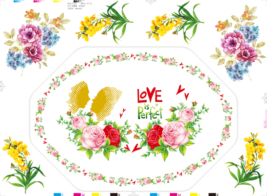 Un buen precio. Papel impreso para vajilla de melamina con diseños personalizados de tamaño 59*44CM en línea