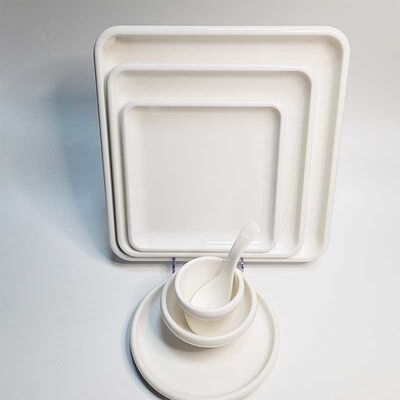 Un buen precio. Juego de vajilla de melamina de grado alimenticio A5 irrompible, resistente al calor, para restaurante, hotel, catering y uso doméstico en línea