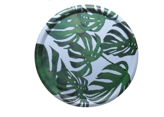 Un buen precio. Decoración redonda grande Eco del hogar de la bandeja de la porción de la melamina de 17,5 pulgadas amistoso en línea