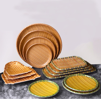 Un buen precio. El servicio de mesa occidental de la melamina del plato A5 fija el logotipo modificado para requisitos particulares disco nórdico del hogar en línea
