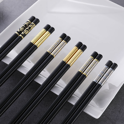 Un buen precio. De la fibra de vidrio de la aleación de los palillos de la serie del japonés uso color plata de la familia del resbalón no en línea