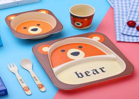 Un buen precio. sistemas animales lindos del servicio de mesa de la melamina de los niños del diseño 5pcs en línea