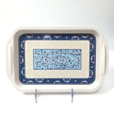 Un buen precio. 100% bandeja rectangular de la melamina A5, bandeja blanca de la comida de la melamina en línea