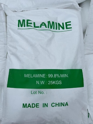 Un buen precio. polvo puro de la melamina 25kg 99,8% para hacer el polvo satinado del MMC de la madera contrachapada en línea